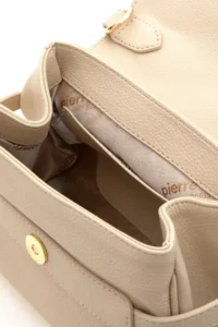 Pierre Cardin Ecru Crossbody Bag - Image 7