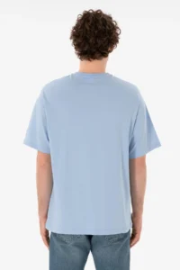US Polo Assn. Men Oversized Fit Crew Neck Light Blue T-Shirt - Image 6