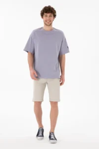 US Polo Assn. Men Oversized Fit Crew Neck Gray T-Shirt - Image 5