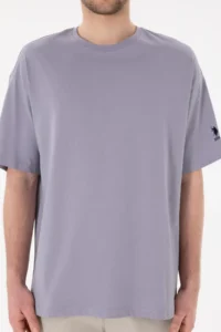 US Polo Assn. Men Oversized Fit Crew Neck Gray T-Shirt - Image 7