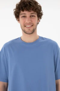 US Polo Assn. Men Oversized Fit Crew Neck Dark Blue T-Shirt - Image 3
