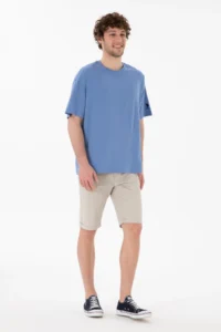 US Polo Assn. Men Oversized Fit Crew Neck Dark Blue T-Shirt - Image 5