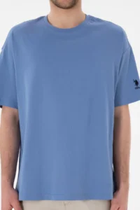 US Polo Assn. Men Oversized Fit Crew Neck Dark Blue T-Shirt - Image 7