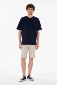 US Polo Assn. Men Oversized Fit Crew Neck Navy Blue T-Shirt - Image 5