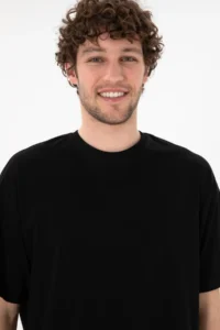 US Polo Assn. Men Oversized Fit Crew Neck Black T-Shirt - Image 3