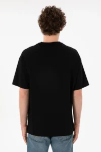 US Polo Assn. Men Oversized Fit Crew Neck Black T-Shirt - Image 6