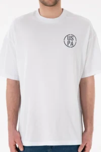 US Polo Assn. Men Oversized Fit Crew Neck White T-Shirt - Image 7