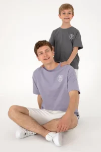 US Polo Assn. Men Oversized Fit Crew Neck Gray T-Shirt