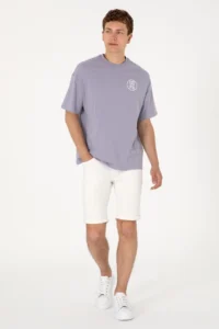 US Polo Assn. Men Oversized Fit Crew Neck Gray T-Shirt - Image 6