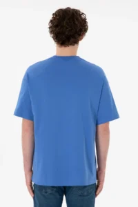 US Polo Assn. Men Oversized Fit Crew Neck Indigo T-Shirt - Image 6