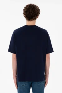 US Polo Assn. Men Oversized Fit Crew Neck Navy Blue T-Shirt - Image 6