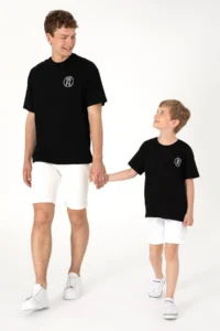 US Polo Assn. Men Oversized Fit Crew Neck Black T-Shirt - Image 2