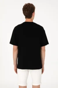 US Polo Assn. Men Oversized Fit Crew Neck Black T-Shirt - Image 7