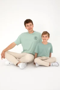 US Polo Assn. Men Oversized Fit Crew Neck Aqua Green T-Shirt - Image 2