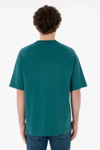 US Polo Assn. Men Oversized Fit Crew Neck Dark Green T-Shirt - Image 6