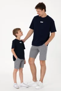 US Polo Assn. Men Oversized Fit Crew Neck Navy Blue T-Shirt