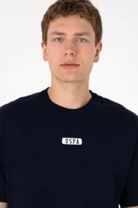 US Polo Assn. Men Oversized Fit Crew Neck Navy Blue T-Shirt - Image 4