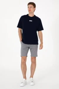 US Polo Assn. Men Oversized Fit Crew Neck Navy Blue T-Shirt - Image 6