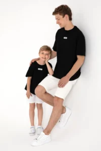 US Polo Assn. Men Oversized Fit Crew Neck Black T-Shirt - Image 2