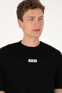 US Polo Assn. Men Oversized Fit Crew Neck Black T-Shirt - Image 4