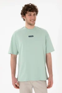 US Polo Assn. Men Oversized Fit Crew Neck Aqua Green T-Shirt - Image 4