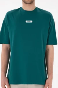 US Polo Assn. Men Oversized Fit Crew Neck Dark Green T-Shirt - Image 7