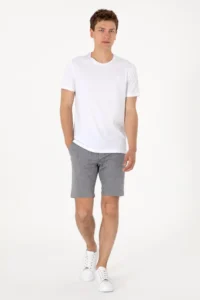 US Polo Assn. Men Regular Fit Crew Neck White Basic T-Shirt - Image 6
