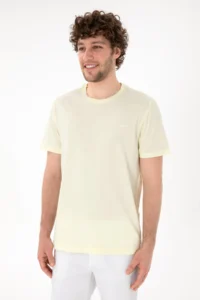 US Polo Assn. Men Regular Fit Crew Neck Limon Basic T-Shirt - Image 2