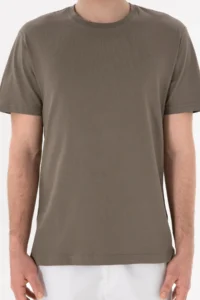 US Polo Assn. Men Regular Fit Crew Neck Mink Basic T-Shirt - Image 7