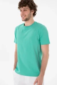 US Polo Assn. Men Regular Fit Crew Neck Mint Basic T-Shirt - Image 4