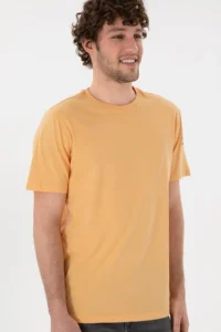 US Polo Shirt Assn. Men Regular Fit Crew Neck Orange Basic T-Shirt - Image 4