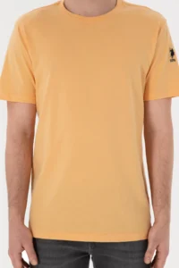US Polo Shirt Assn. Men Regular Fit Crew Neck Orange Basic T-Shirt - Image 7