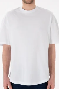 US Polo Assn. Men Long Fit Crew Neck White Basic T-Shirt - Image 7