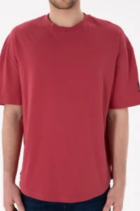 US Polo Assn. Men Long Fit Crew Neck Cherry Basic T-Shirt - Image 7