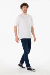 US Polo Assn. Men comfort Fit Crew Neck White T-Shirt - Image 5