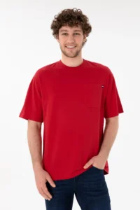 US Polo Assn. Men comfort Fit Crew Neck Red T-Shirt
