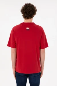 US Polo Assn. Men comfort Fit Crew Neck Red T-Shirt - Image 6