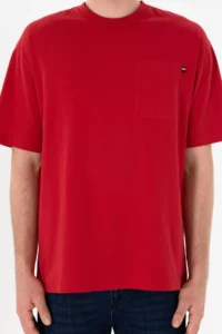 US Polo Assn. Men comfort Fit Crew Neck Red T-Shirt - Image 7