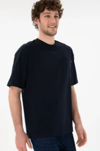 US Polo Assn. Men comfort Fit Crew Neck Navy Blue T-Shirt - Image 4