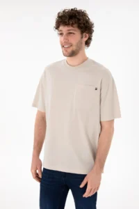 US Polo Assn. Men comfort Fit Crew Neck Stone T-Shirt - Image 2