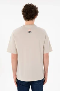 US Polo Assn. Men comfort Fit Crew Neck Stone T-Shirt - Image 6