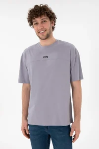 US Polo Assn. Men comfort Fit Crew Neck Gray T-Shirt - Image 2