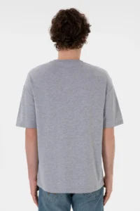 US Polo Assn. Men comfort Fit Crew Neck Gray Melanj T-Shirt - Image 6