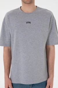 US Polo Assn. Men comfort Fit Crew Neck Gray Melanj T-Shirt - Image 7