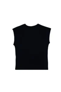 US Polo Assn. Girls' Navy Blue Crew Neck Printed Cotton T-Shirt - Image 4
