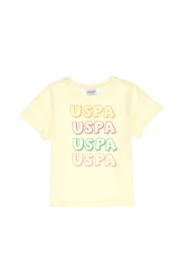 US Polo Assn. Girls' Limon Crew Neck Cotton Colorful Uspa Printed T-Shirt - Image 4