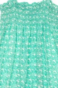 US Polo Assn. Girls' Mint Sleeveless Crepe Material Knitting Dress - Image 5