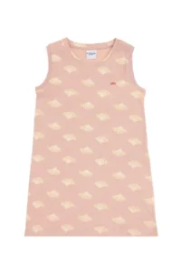 US Polo Assn. Girls' Powder Pink A-Form Crew Neck Knitting Dress - Image 3