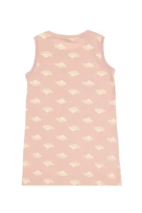 US Polo Assn. Girls' Powder Pink A-Form Crew Neck Knitting Dress - Image 4