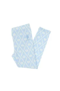 US Polo Assn. Girls' Light Blue Heart Patterned interlock Sweatpants - Image 3